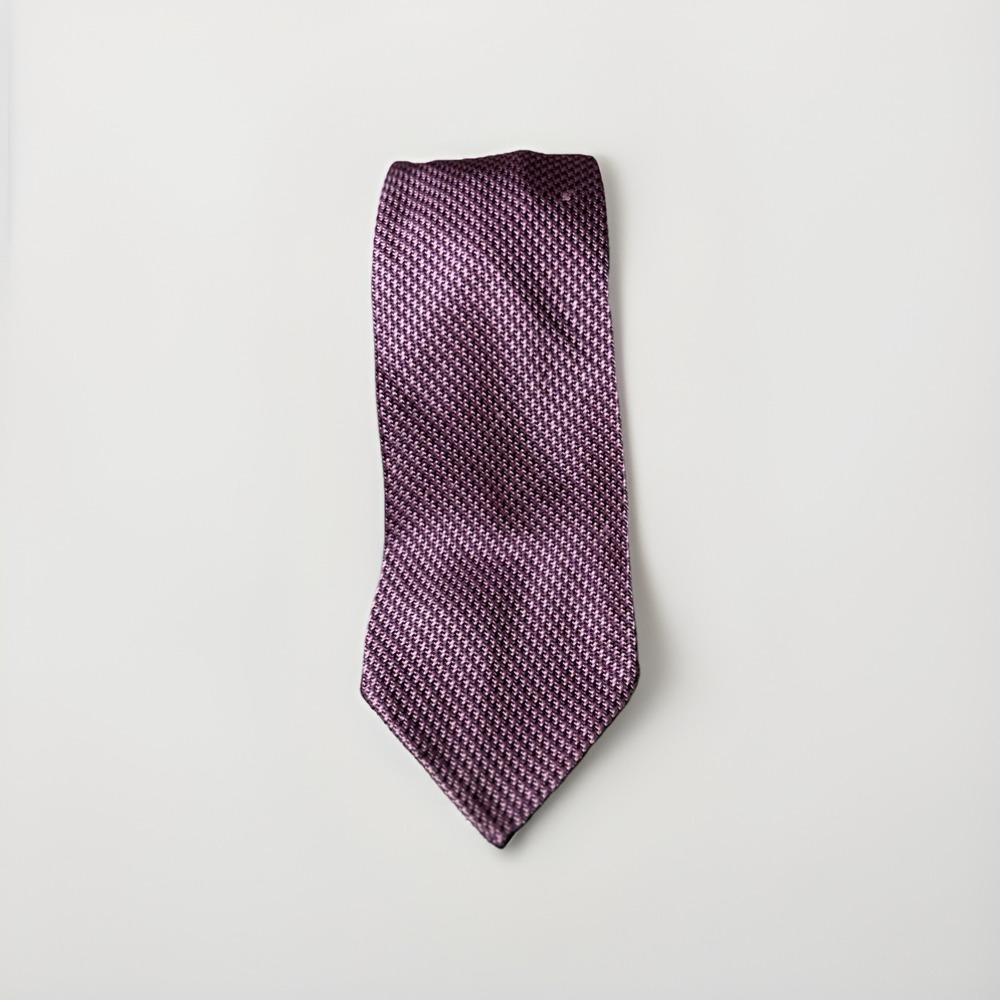 Finamore Napoli Pink Geometric Silk‎ Tie Professional Office Business Evening